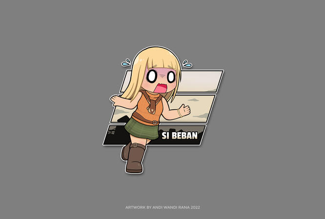 Resident Evil 4-themed illustrations for Gema Show Indo – Featuring Gita as Ashley. 2022